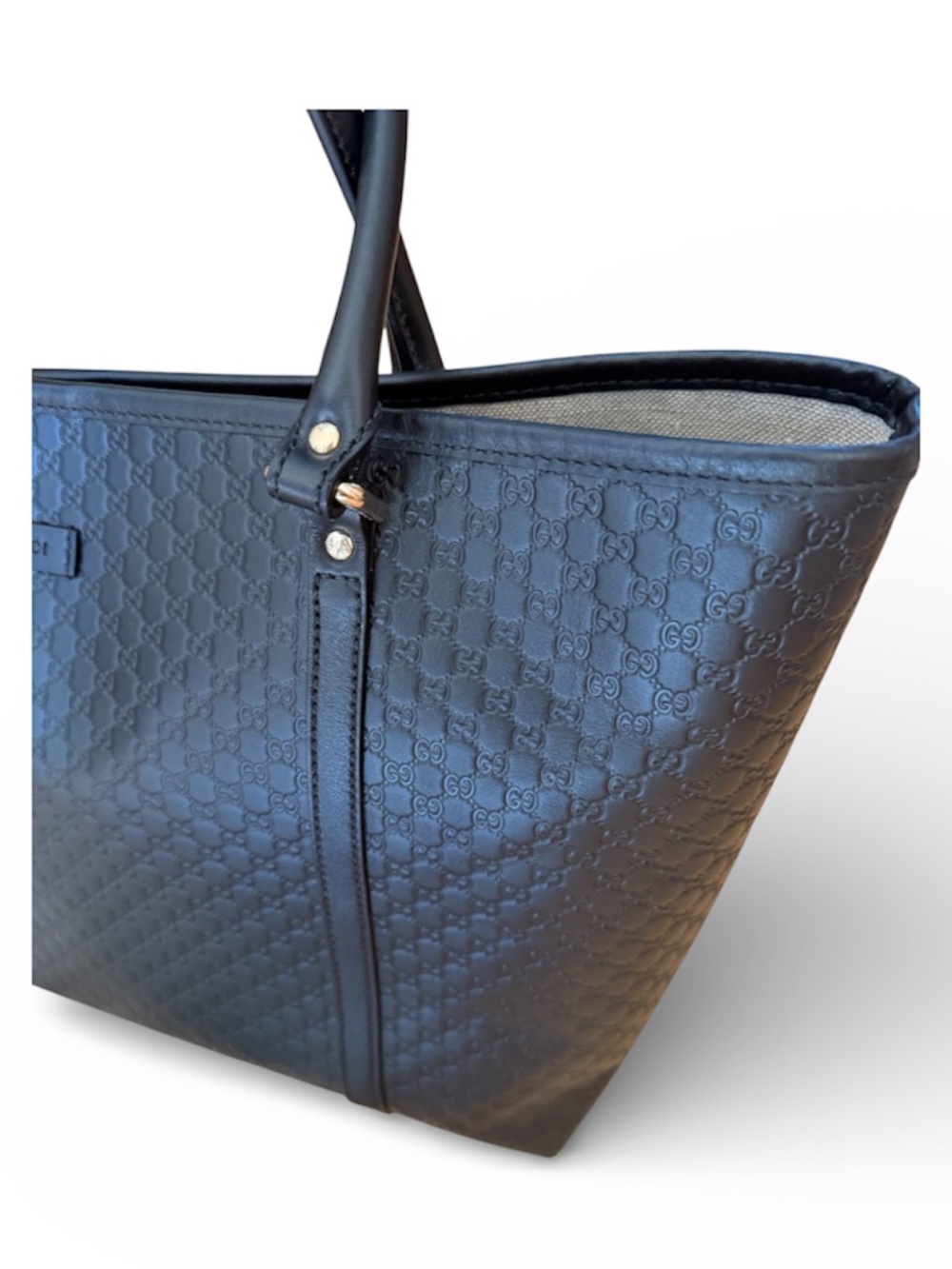 GUCCI micro GG leather large tote - Picture 4 of 15